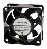 SAME SKY CFM-6015CF-025-200 DC Axial Fan, 5 V, Square, 60 mm, 15.5 mm, omniCOOL, 10.74 CFM
