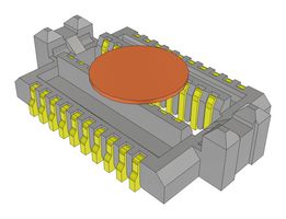 SAMTEC TLH-010-0.50-G-D-K Mezzanine Connector, Header, 0.5 mm, 2 Rows, 20 Contacts, Surface Mount Straight, Copper Alloy