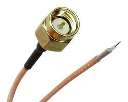 RF SOLUTIONS CBA-SMAM-OP3 RF / Coaxial Cable Assembly, 11.8 ", 300 mm, RG178, SMA Plug, Free End, 50 ohm