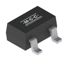 MICRO COMMERCIAL COMPONENTS BAT54AWTHE3-TP Small Signal Schottky Diode, Dual Common Anode, 30 V, 200 mA, 800 mV, 600 mA, 125 °C