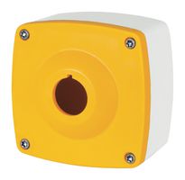 EAO 46-425.1400 Enclosure, 1 Hole, Yellow, Plastic, IP66, Panel Mount, 84 mm x 84 mm x 55 mm