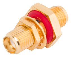 AMPHENOL SV MICROWAVE 2991-6002 RF / Coaxial Adapter, SMA, Jack, SMA, Jack, Straight Bulkhead Adapter, 50 ohm