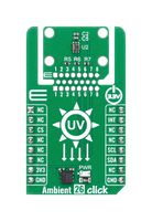 MIKROELEKTRONIKA MIKROE-6856 Add-On Board, Ambient 26 Click, LTR-390UV-01, Ambient Light and Ultraviolet Sensor, I2C, 1.8/3.3V in