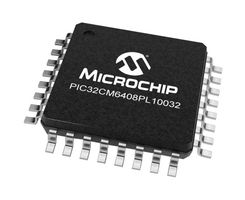 MICROCHIP PIC32CM6408PL10032-I/PT ARM MCU, PIC32 Family PIC32CM PL10 Series Microcontrollers, ARM Cortex-M0+, 32 bit, 24 MHz, 64 KB