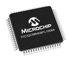 MICROCHIP PIC32CM6408PL10064-I/PT ARM MCU, PIC32 Family PIC32CM PL10 Series Microcontrollers, ARM Cortex-M0+, 32 bit, 24 MHz, 64 KB