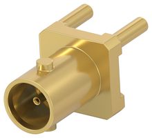 TE CONNECTIVITY 2510954-1 RF / Coaxial Connector, 3-Leg, HD BNC Coaxial, Straight Jack, Through Hole Vertical, 75 ohm