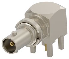 TE CONNECTIVITY 2510981-1 RF / Coaxial Connector, HD BNC Coaxial, Right Angle Bulkhead Jack, Through Hole Right Angle