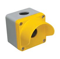 EUROPA RC-1MS. Control Station, Yellow, Grey, Aluminium, 1 Hole, IP65, 74mm Depth x 68mm Width x 51mm Height