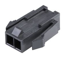 MOLEX 43640-0210 Connector Housing, Black, Micro-Fit 3.0 43640 Series, Plug, 2 Ways, 3 mm