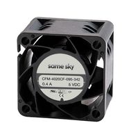 SAME SKY CFM-4020CF-095-342 DC Axial Fan, 5 V, Square, 40 mm, 20 mm, omniCOOL, 11.88 CFM