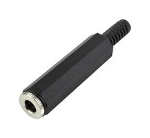 SAME SKY SR-6330 Phone Audio Connector, 6.35mm, Stereo, 3 Contacts, Jack, 6.35 mm, Cable Mount