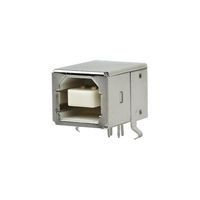 SAME SKY UJ2-BH-W1-TH USB Connector, White, USB Type B, USB 2.0, Receptacle, 4 Ways, Through Hole Mount, Horizontal