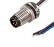 SAME SKY CDM810-04A-MW-F810-050-67 Sensor Cable, M8 Plug, Free End, 4 Positions, 500 mm, 19.7 ", CDM810 Series