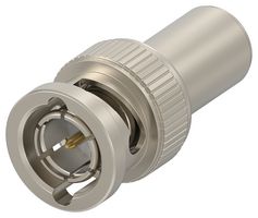 TE CONNECTIVITY 2510949-1 RF / Coaxial Connector, Bayonet Coupling, BNC Coaxial, Straight Plug, Crimp, 75 ohm