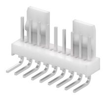 MOLEX 22-05-7098 Pin Header, Wire-to-Board, 2.54 mm, 1 Rows, 9 Contacts, Through Hole Right Angle