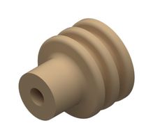 APTIV / DELPHI 15324984 Connector Accessory, Tan, 2.03 to 2.42mm Cable, Wire Seal, 6.7mm Cavity Connectors