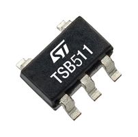 STMICROELECTRONICS TSB511IYLT Operational Amplifier, 1 Channels, 6 MHz, 3 V/µs, 2.7V to 36V, ± 1.35V to ± 18V, SOT-23, 5 Pins