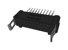AMPHENOL SOCAPEX HDASE029YD-10LLF Pin Header, Board-to-Board, 1.905 mm, 3 Rows, 29 Contacts, HDAS Series