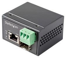 STARTECH IMC1GSFP30W Converter, Singlemode/Multimode SFP Fiber to RJ45 Ethernet, PoE+, 30W, IP30, -40 to 75 °C
