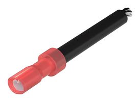 MULTICOMP PRO MP016870 Cable Assembly, 2.8mm x 0.5mm, Female Quick Disconnect Terminal to Free End, 1.64 ft, 500 mm, Black