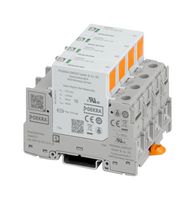 PHOENIX CONTACT VAL-SPP-T2-275-3+1-UT Surge Protector, Surge Arrester, Type 2, 40 kA, 275 VAC, DIN Rail