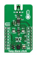 MIKROELEKTRONIKA MIKROE-5872 Add-On Board, Temp Alarm Click, MikroE MikroBUS Compatible Development Boards