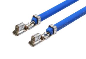 JST / JAPAN SOLDERLESS TERMINALS ASPHSPH24B51 Cable Assembly, 24AWG, Crimp Socket to Crimp Socket, 2 ", 51 mm, PH Series, Blue