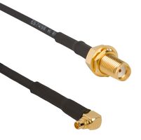 AMPHENOL RF 095-900-578-006 RF / Coaxial Cable Assembly, IP67, 3GHZ Frequency, 6 ", 152.4 mm, RG174, MMCX Right Angle Plug
