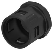 TE CONNECTIVITY 1-2500400-6 Conduit Connector, 34.5mm Size, PG29, Straight, Nylon 6 (Polyamide 6), Black, 52 mm, IP66
