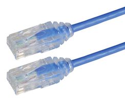 L-COM TRD628BL-1 Network Cable, RJ45 Plug to RJ45 Plug, 300 mm, 1 ft, Blue, TRD628BL Series