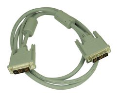 L-COM CTLDVIMM-5 Audio / Video Cable Assembly, DVI-D Plug, DVI-D Plug, 5 ft, 1.5 m, Grey, CTLDVIMM Series