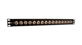 L-COM PR175N16BLK Patch Panel, N Coaxial, 16 Ports, 1U