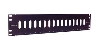 L-COM PR35DS1516B Patch Panel, D Sub Adapter, 16 Ports, 2U