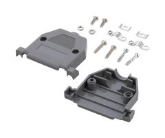 L-COM SDC25G D Sub Backshell, SDC_G Series, DB, 180°, Plastic Body