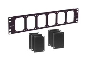 L-COM UPR-S-KIT Rack Panel, Steel, Black, Enclosure, 88.4 mm W x 12.7 mm D