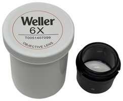 WELLER T0051407099 Standard Lens, 6x Magnification, 73mm Working Distance, 19.2mm Field View, PRISMA Series Microscope