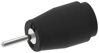 CAL TEST ELECTRONICS CT3149-0 Banana Test Connector, Jack, PCB Mount, 25 A, 1 kV, Nickel Plated Contacts, Black