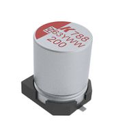 KEMET A788MN107M1JLAS018 Hybrid Aluminium Electrolytic Capacitor, 100 µF, ± 20%, 63 V, Radial Can - SMD, 0.018 ohm