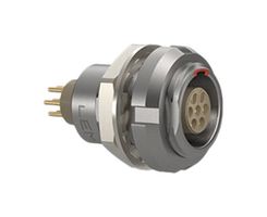 LEMO ECG.1B.304.CLN Circular Connector, Standard Circular Connector, 1B Series, Panel Mount Receptacle, 4 Contacts
