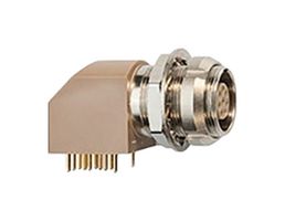 LEMO EXG.1B.304.HLN Circular Connector, Standard Circular Connector, 1B Series, Right Angle Panel Mount Receptacle
