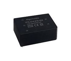 VIGORTRONIX VTX-214-010-424 AC/DC PCB Mount Power Supply (PSU), 2 Output, 10 W, 24 V, 208 mA, -24 V