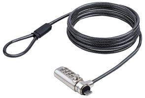 STARTECH SNANOC4D-LAPTOP-LOCK Locking Cable for Laptop/Notebook Computer, Slim Lock Nano Slot Compatible, 4-Digit Lock, 1.5m