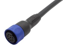 BULGIN LIMITED PXP4000/002/08S. CIRCULAR CABLE, 8P RCPT-FREE END, 6.6FT