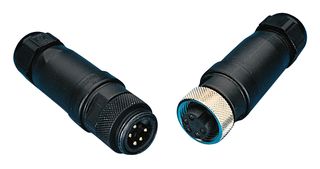 MOLEX / BRAD 1200710038 SENSOR CONNECTOR, PLUG, SIZE M12, 4 POSI