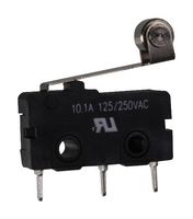 E-SWITCH MS085R105F030P1A. MICROSWITCH, ROLLER, SPDT, 0.4VA, 20V