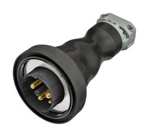 HUBBELL WIRING DEVICES HBLBA3M BREAKAWAY CONN, PLUG, 480VAC, 60A, 2P+E