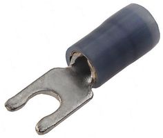 MOLEX 19115-0024. TERMINAL, FORK TONGUE, #6, BLU, 14AWG