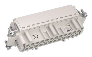 LAPP 381166840 HEAVY DUTY INSERT, RCPT, 24+PE POS, 16A