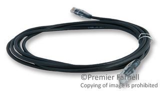 L-COM TRD815BLK-10 PATCH CORD, CAT5E, RJ45 PLUG, UTP, 10FT,