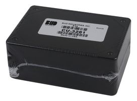 BUD INDUSTRIES CU-3281 ENCLOSURE, UTILITY, PLASTIC, BLACK